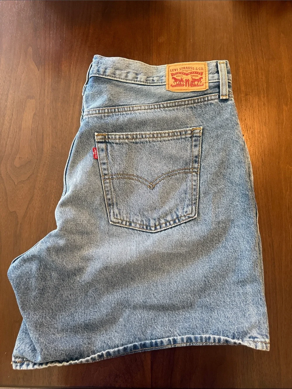 Levi's Light Blue Denim Jean Shorts